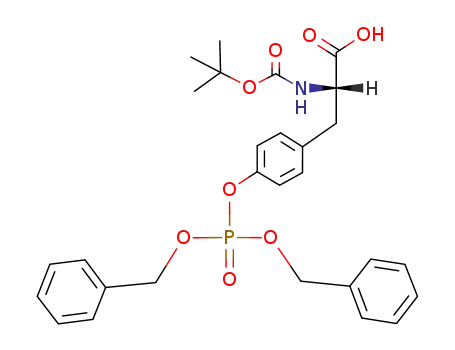 Molecular Structure of 92265-01-5 (BOC-TYR(PO3BZL2)-OH)