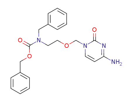 1-<2-(N-Benzoxycarbonyl-N-benzyl)aminoethoxymethyl>-4-amino-2-(1H)pyrimidinon