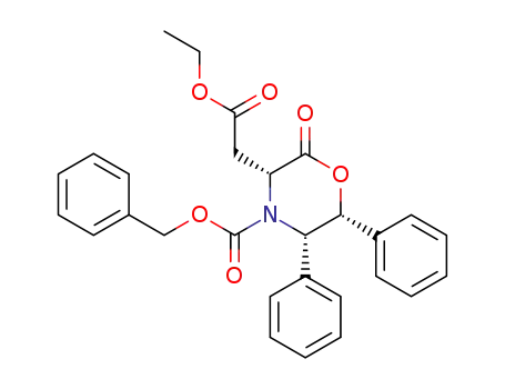 (3R,5S,6R)-3-Ethoxycarbonylmethyl-2-oxo-5,6-diphenyl-morpholine-4-carboxylic acid benzyl ester