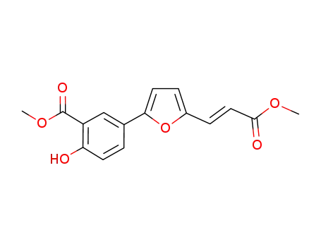 (E)-methyl 2-hydroxy-5-(5-(3-methoxy-3-oxoprop-1-enyl)furan-2-yl)benzoate