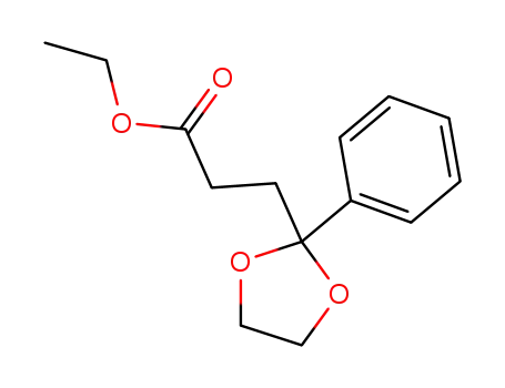 Ethyl 2-phenyl-1,3-dioxolane-2-propanoate