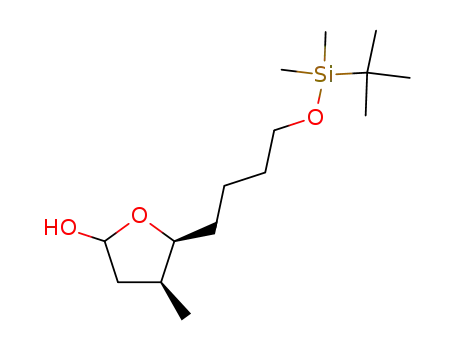 2-Furanol,
5-[4-[[(1,1-dimethylethyl)dimethylsilyl]oxy]butyl]tetrahydro-4-methyl-,
(4S,5S)-