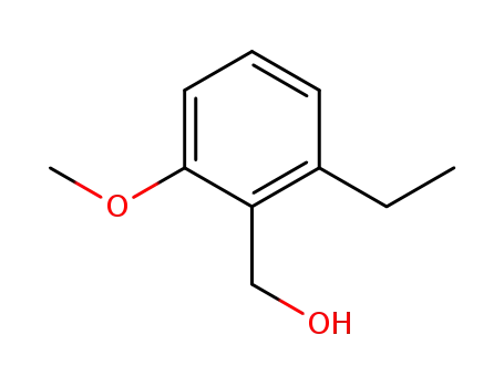 Molecular Structure of 909532-85-0 ((2-Ethyl-6-Methoxyphenyl)Methanol)