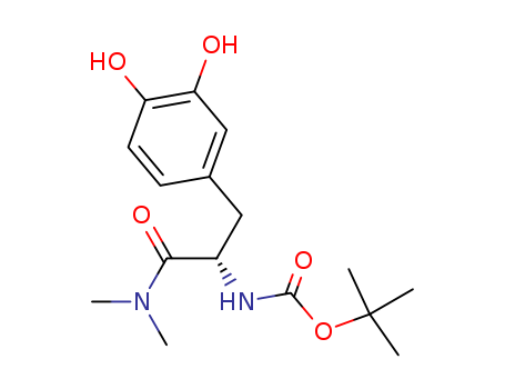 Carbamic acid,
[(1S)-1-[(3,4-dihydroxyphenyl)methyl]-2-(dimethylamino)-2-oxoethyl]-,
1,1-dimethylethyl ester