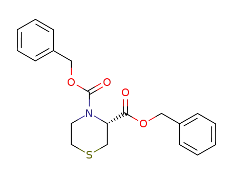 (-)-(3R)-4-(benzyloxycarbonyl)-perhydro-1,4-thiazine-3-carboxylic acid benzyl ester