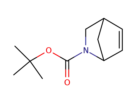 Molecular Structure of 188345-71-3 (Tert-Butyl2-azabicyclo[2.2.1]hept-5-ene-2-carboxylate)