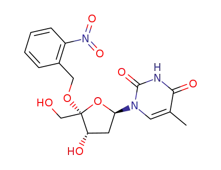 1-[2-deoxy-4-o-nitrobenzyloxy-β-D-ribofuranosyl]thymine