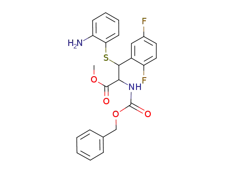 methyl β-[(2-aminophenyl)thio]-N-[(benzyloxy)carbonyl]-2,5-difluorophenylalaninate