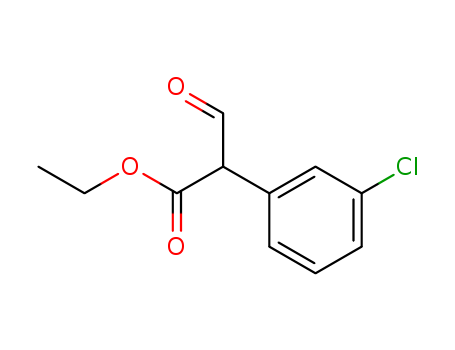 Benzeneacetic acid, 3-chloro-.alpha.-forMyl-, ethyl ester