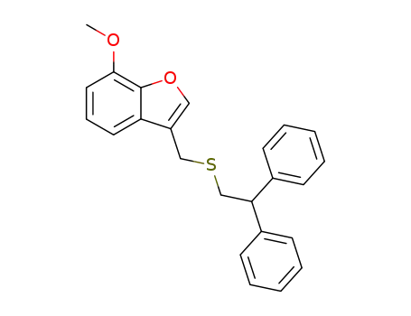 3-(2,2-diphenylethylsulfanylmethyl)-7-methoxybenzofuran