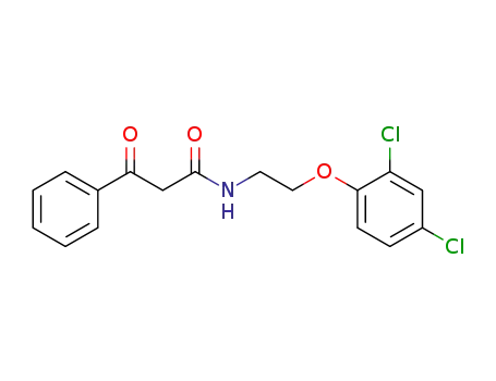 Benzenepropanamide, N-[2-(2,4-dichlorophenoxy)ethyl]-b-oxo-