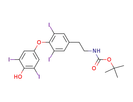 Carbamic acid,
[2-[4-(4-hydroxy-3,5-diiodophenoxy)-3,5-diiodophenyl]ethyl]-,
1,1-dimethylethyl ester