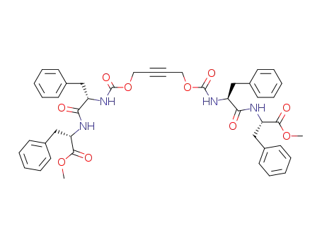 (S)-2-((S)-2-{4-[(S)-1-((S)-1-Methoxycarbonyl-2-phenyl-ethylcarbamoyl)-2-phenyl-ethylcarbamoyloxy]-but-2-ynyloxycarbonylamino}-3-phenyl-propionylamino)-3-phenyl-propionic acid methyl ester