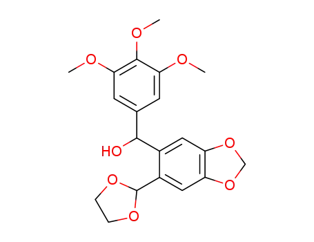 α-2-<(1,3-dioxolan-2-yl)-4,5-methylenedioxyphenyl>-3,4,5-trimethoxybenzyl alcohol