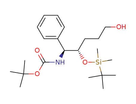 Carbamic acid,
[(1S,2S)-2-[[(1,1-dimethylethyl)dimethylsilyl]oxy]-5-hydroxy-1-phenylpent
yl]-, 1,1-dimethylethyl ester