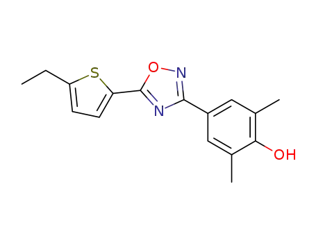 4-[5-(5-ethyl-thiophen-2-yl)-[1,2,4]oxadiazol-3-yl]-2,6-dimethyl-phenol