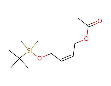Molecular Structure of 143158-97-8 (2-Buten-1-ol, 4-[[(1,1-dimethylethyl)dimethylsilyl]oxy]-, acetate, (2Z)-)