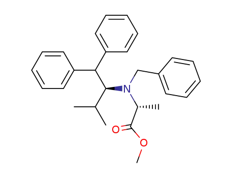 D-Alanine,
N-[(1S)-1-(diphenylmethyl)-2-methylpropyl]-N-(phenylmethyl)-, methyl
ester