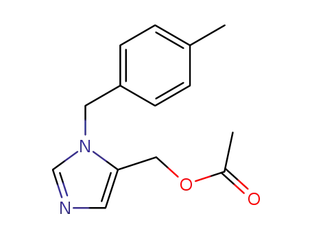 Molecular Structure of 854714-87-7 ([1-(4-methylbenzyl)-1H-5-imidazolyl]methyl acetate)