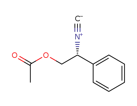 Benzeneethanol, b-isocyano-, acetate (ester), (R)-