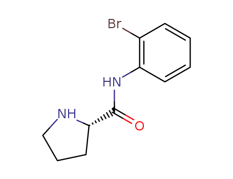 Molecular Structure of 403478-65-9 (2-Pyrrolidinecarboxamide, N-(2-bromophenyl)-, (2S)-)