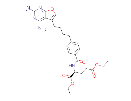 diethyl N-{4-[4-(2,4-diaminofuro[2,3-d]pyrimidin-5-yl)butyl]benzoyl}-L-glutamate