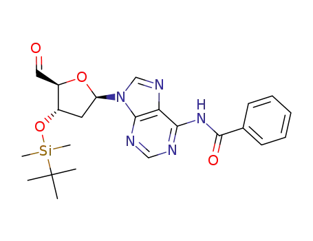 5'-aldehyde-2'-deoxy-6-N-benzoyl-3'-O-tertbutyldimethylsilyl adenosine