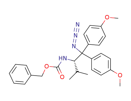 {(S)-1-[Azido-bis-(4-methoxy-phenyl)-methyl]-2-methyl-propyl}-carbamic acid benzyl ester