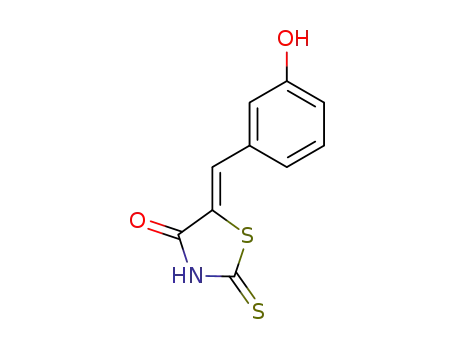 Molecular Structure of 37530-35-1 (5-(3-HYDROXY-BENZYLIDENE)-2-THIOXO-THIAZOLIDIN-4-ONE)