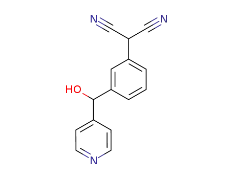 2-[3-[(pyridin-4-yl)hydroxymethyl]phenyl]malononitrile