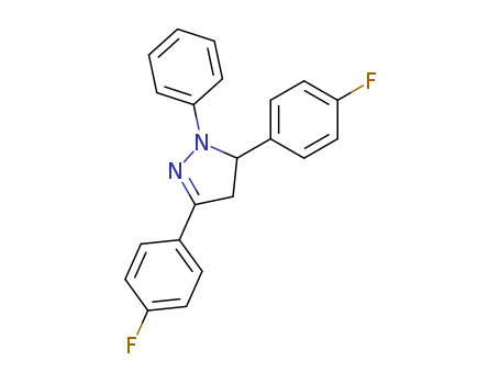 1H-Pyrazole, 3,5-bis(4-fluorophenyl)-4,5-dihydro-1-phenyl-