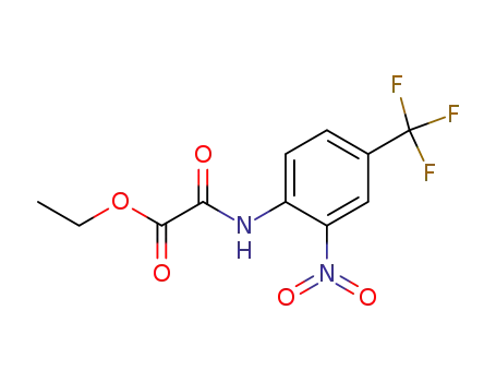 Molecular Structure of 54166-79-9 (Acetic acid, [[2-nitro-4-(trifluoromethyl)phenyl]amino]oxo-, ethyl ester)