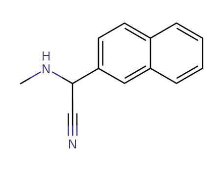 Molecular Structure of 623157-14-2 (2-Naphthaleneacetonitrile, a-(methylamino)-)