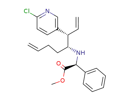 (S)-methyl 2-((3S,4R)-3-(6-chloropyridin-3-yl)octa-1,7-dien-4-ylamino)-2-phenylacetate