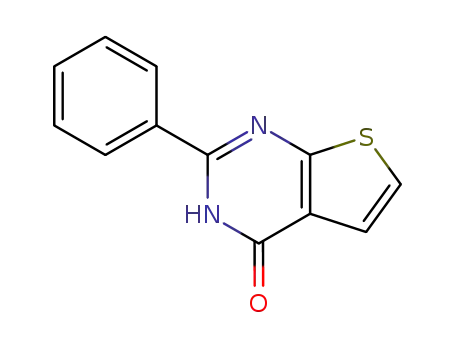 Molecular Structure of 56843-76-6 (2-phenylthieno[2,3-d]pyrimidin-4-ol)
