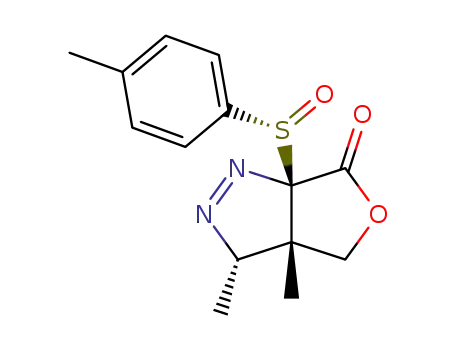 (3S,3aS,6aR,S<sub>S</sub>)-3,3a-dimethyl-6a-[(4-methylphenyl)sulfinyl]-3,3a,4,6a-tetrahydro-6H-furo[3,4-c]pyrazol-6-one