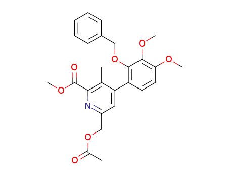 methyl 6-<(acetyloxy)methyl>-4-<3,4-dimethoxy-2-(phenylmethoxy)phenyl>-3-methyl-2-pyridinecarboxylate