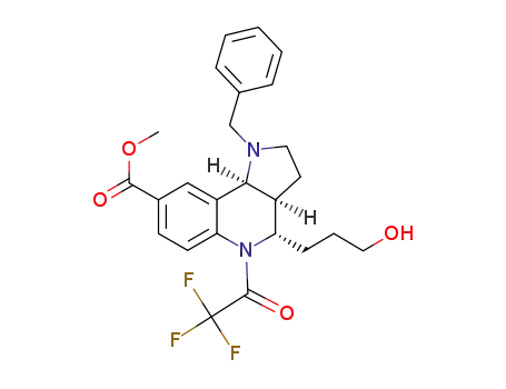 methyl (3aS,4S,9bS)-2,3,3a,4,5,9b-hexahydro-5-(3-oxobutanoyl)-1-(phenylmethyl)-5-(trifluoroacetyl)-1H-pyrrolo[3,2-c]quinoline-8-carboxylate
