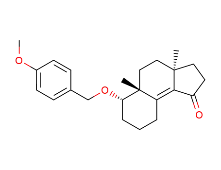 (+)-(3aS,5aR,6S)-6-(4-methoxybenzyloxy)-2,3,3a,4,5,5a,6,7,8,9-decahydro-3a,5a-dimethyl-cyclopenta[a]naphthalen-1-one