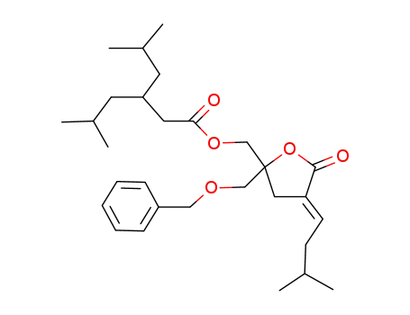 E-{4-(3-methylbutylidene)-5-oxo-2-[(phenylmethoxy)methyl]-2-(2,3-dihydrofuryl)}methyl 5-methyl-3-(2-methylpropyl)hexanoate