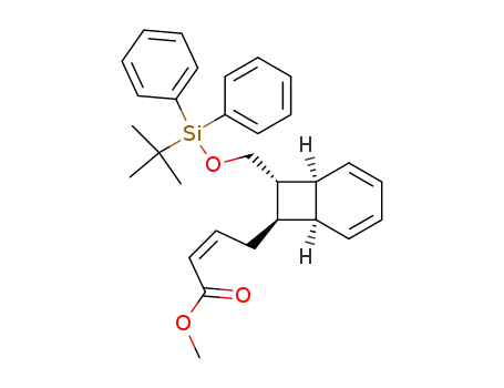 (Z)-4-[(1S,6S,7R,8S)-8-(tert-Butyl-diphenyl-silanyloxymethyl)-bicyclo[4.2.0]octa-2,4-dien-7-yl]-but-2-enoic acid methyl ester