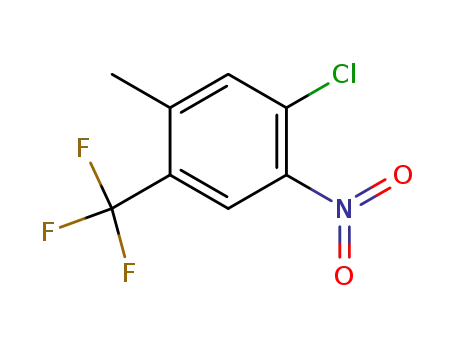 Molecular Structure of 18018-35-4 (4-CHLORO-2-METHYL-3-NITROBENZOTRIFLUORIDE)