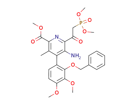 methyl 5-amino-<3,4-dimethoxy-2-(phenylmethoxy)phenyl>-6-<2-(dimethoxyphosphinyl)acetyl>-3-methyl-2-pyridinecarboxylate