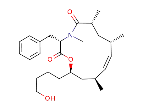 1-Oxa-4-azacyclotridec-9-ene-2,5-dione,
13-(4-hydroxybutyl)-4,6,8,11-tetramethyl-3-(phenylmethyl)-,
(3S,6R,8S,9Z,11S,13R)-