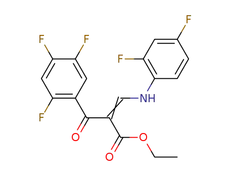 ethyl 3-(2,4-difluoroanilino)-2-(2,4,5-trifluorobenzoyl)acrylate