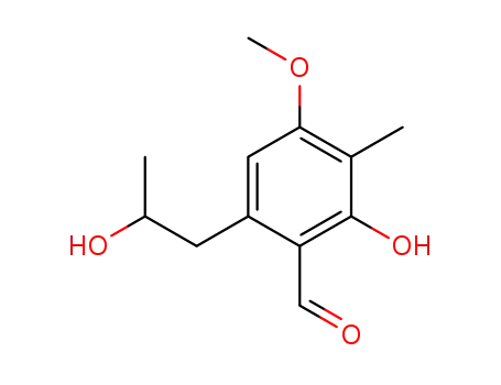 2-hydroxy-6-(2-hydroxypropyl)-4-methoxy-3-methylbenzaldehyde
