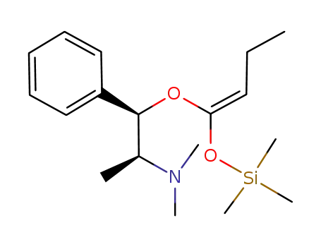 Dimethyl-[(1S,2R)-1-methyl-2-phenyl-2-((E)-1-trimethylsilanyloxy-but-1-enyloxy)-ethyl]-amine