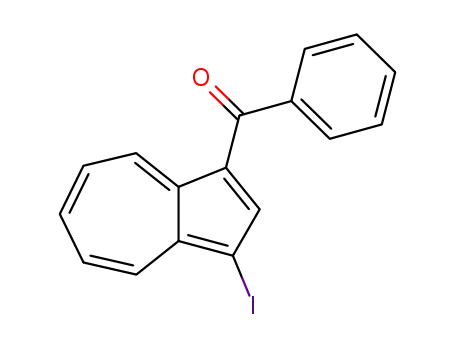 Molecular Structure of 916584-39-9 (Methanone, (3-iodo-1-azulenyl)phenyl-)