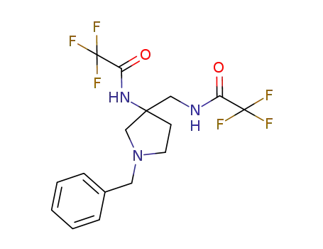 N-{1-benzyl-3-[(2,2,2-trifluoro-acetylamino)-methyl]-pyrrolidin-3-yl}-2,2,2-trifluoro-acetamide