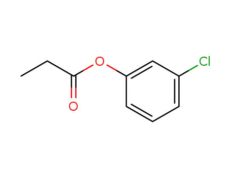 Molecular Structure of 6603-24-3 (Propanoic acid, 3-chlorophenyl ester)